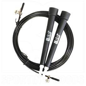 BBB Sports Double Bearing Wire Cable 9' Speed Jump Rope Black