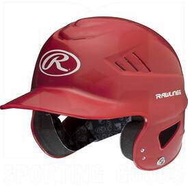Rawlings Coolflo Molded Baseball Batting Helmet 6 ½” – 7 ½” Scarlet, Color: Scarlet Red