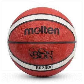 Molten BG2000 FIBA FBPUR Approved Indoor/Outdoor Rubber Basketball, Color: Orange, Size: 3(23.5")