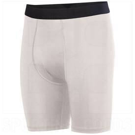 Augusta Sportswear Youth Hyperform Compression Shorts, Color: White, Size: YM