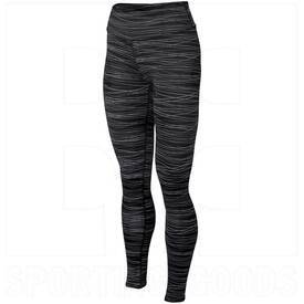 Augusta Ladies Hyperform Compression Tight Black/Graphite Print, Color: Black, Size: XS