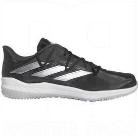 Adidas Adizero Afterburner 9 Turf Shoes Black/White, Color: Black/White, Size: Men's 7/Women's 8.5