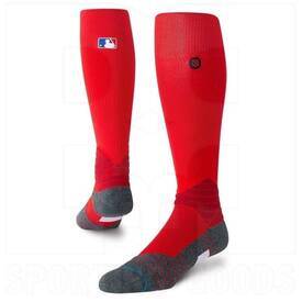 Stance MLB Diamond Pro On-Field Baseball OTC Socks Scarlet Red, Color: Scarlet Red, Size: L