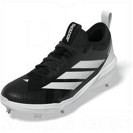 Adidas Adizero Impact 2.0 Baseball & Softball Metal Cleats Black/White, Color: Black/White, Size: Men's 8/Women's 9.5