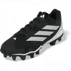 Adidas Adizero Impact 2.0 Baseball & Softball Molded Cleats Black/White, Color: Black/White, Size: 3Y