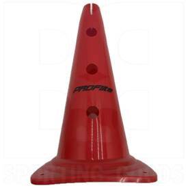 Proflite Training Cone With Holes16" Red, Color: Scarlet Red