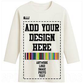 BBB Sports Custom Sublimated 3/4 Sleeve Shirt, Color: Customize, Size: Roster