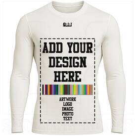BBB Sports Custom Sublimated Compression Long Sleeve Shirt, Color: Customize, Size: Roster