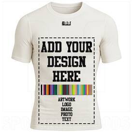 BBB Sports Custom Sublimated Compression Short Sleeve Shirt, Color: Customize, Size: Roster