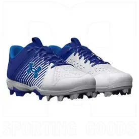 Under Armour Baby Boys Leadoff Low Jr Rubber Molded Baseball Cleat Shoe Royal/White/White, Color: Royal Blue, Size: 5.5Y