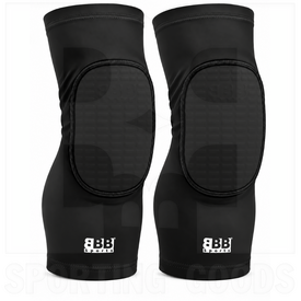 BBB Sports Knee, Shin & Leg Sleeves with Adaptive Retractable Pads Black (Pair), Color: Black, Size: Youth