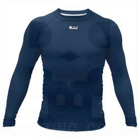 BBB Sports Athletic Performance Compression Long Sleeve Shirt Navy, Color: Navy Blue, Size: M