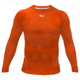BBB Sports Athletic Performance Compression Long Sleeve Shirt Orange, Color: Orange, Size: S