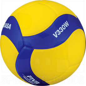 Mikasa V330W Competition Club Indoor Game Volleyball Size 5 Blue/Yellow
