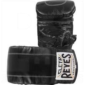 Cleto Reyes Leather Boxing Bag Gloves With Elastic Cuff Black, Color: Black, Size: M