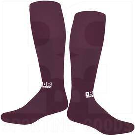 BBB Sports Athletic Performance OTC Knee-High Sports Socks Pair Maroon, Color: Maroon, Size: M