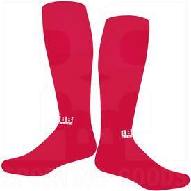 BBB Sports Athletic Performance OTC Knee-High Sports Socks Pair Scarlet Red, Color: Scarlet Red, Size: S