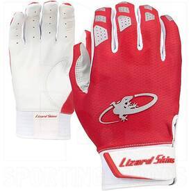 Lizard Skins Komodo V2 Baseball/Softball Batting Gloves ( Red ), Color: Scarlet Red, Size: M
