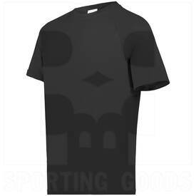 Augusta Sportswear Attain Wicking Raglan Sleeve Tee, Color: Black, Size: S