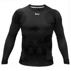 BBB Sports Athletic Performance Compression Long Sleeve Shirt Black, Color: Black, Size: 3XL