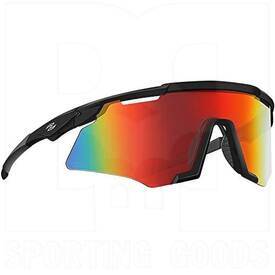 Zol Kom Sunglasses Black with Red Lens, Color: Black/Scarlet Red