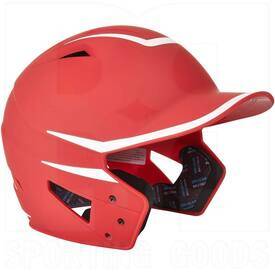 Champro HX Legend Baseball Batting Helmet Scarlet White Trim, Color: Scarlet Red/White, Size: M