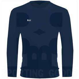 BBB Sports Crew Neck Long Sleeve Shirts Navy, Color: Navy Blue, Size: YL