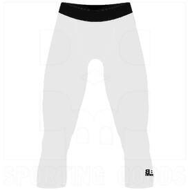 BBB Sports Athletic Performance Compression 3/4 Pant White, Color: White, Size: YS