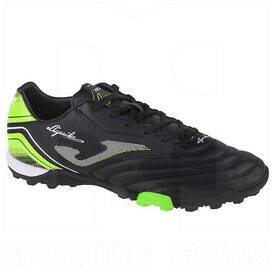 Joma Aguila Turf Shoes Black Fluorescent Green, Color: Black, Size: Men's 12/Women's 13.5
