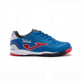 Joma Futsal Shoes Toledo JR 23 Indoor Junior Royal Blue/Red, Color: Royal Blue, Size: 10K