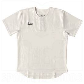 BBB Sports Two Button Baseball Softball Jersey White, Color: White, Size: M