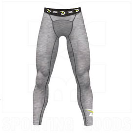 Dux Sports Fade-Out Compression Thigh Pant, Color: Gray, Size: YM