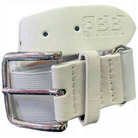 BBB Sports Athletic Performance Adjustable Elastic Belt White, Color: White, Size: One Size